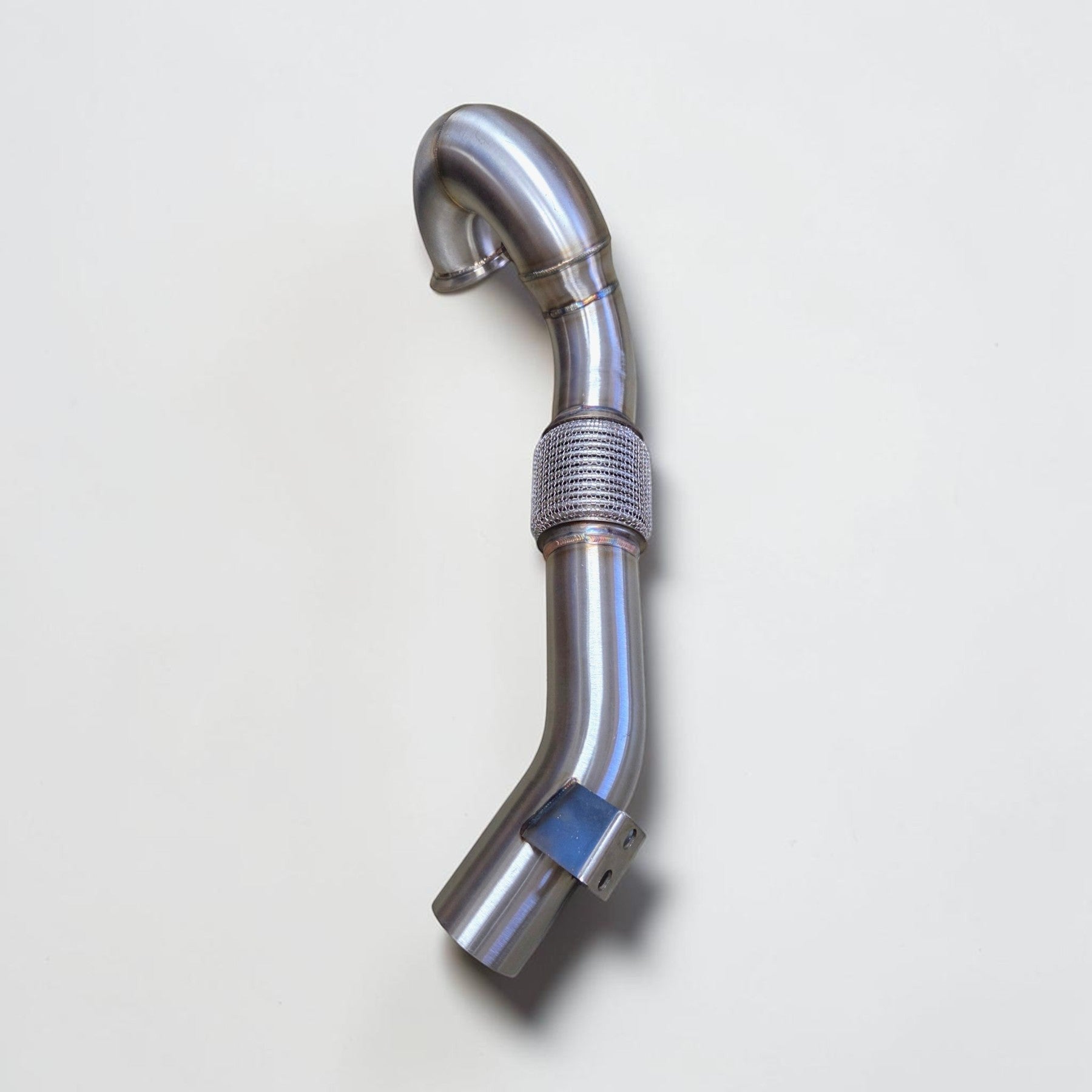 Palenon Performance 3.5-inch T304 stainless steel race downpipe for VW MK8 GTI and Audi 8Y A3 with flex section