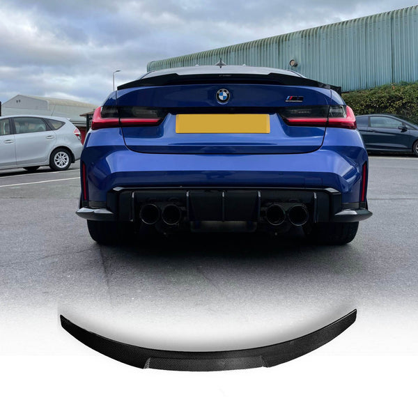 BMW G80 M3 & G20 V Style Trunk Spoiler - Carbon Fiber