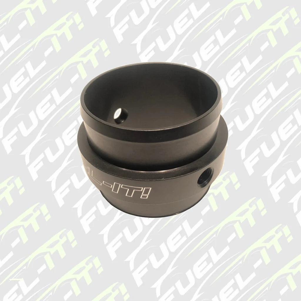Fuel-It 2.5" ID Billet Charge Pipe Coupler with Two 1/8" NPT / Meth Bungs