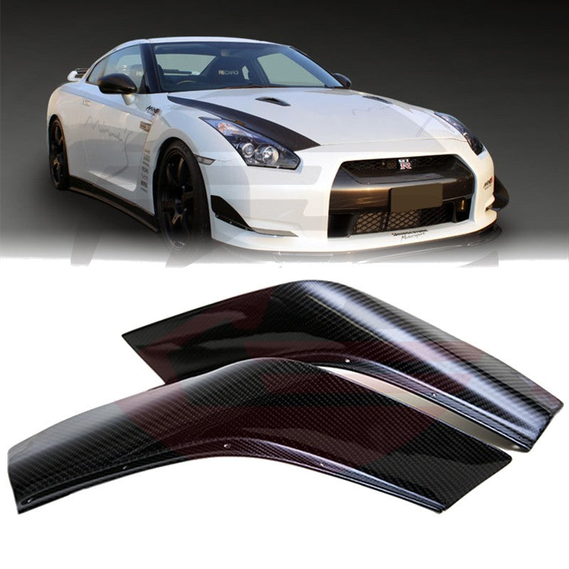 2008-2011 Nissan GT-R (R35) Carbon Fiber Side Splitters