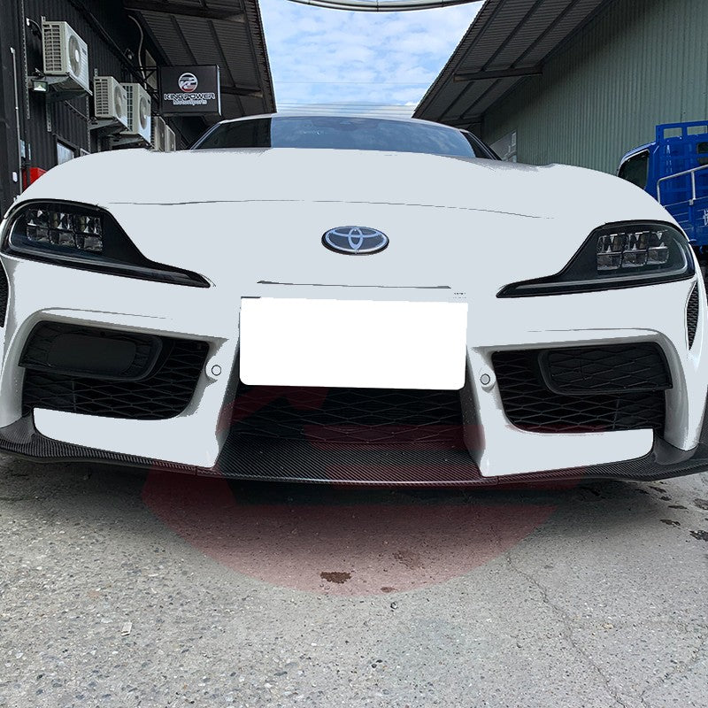 Palenon Performance Toyota Supra GR 3-piece Carbon Fiber Front Lip