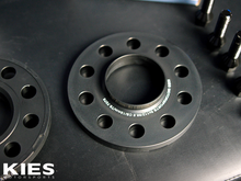 Load image into Gallery viewer, Kies Motorsports (G Series) BMW Wheel Spacers 5 x 112 Black Finish