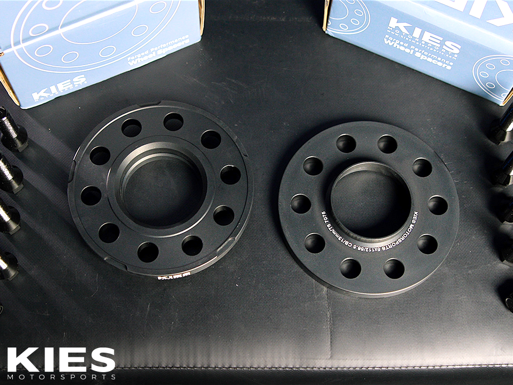 Kies Motorsports (G Series) BMW Wheel Spacers 5 x 112 Black Finish