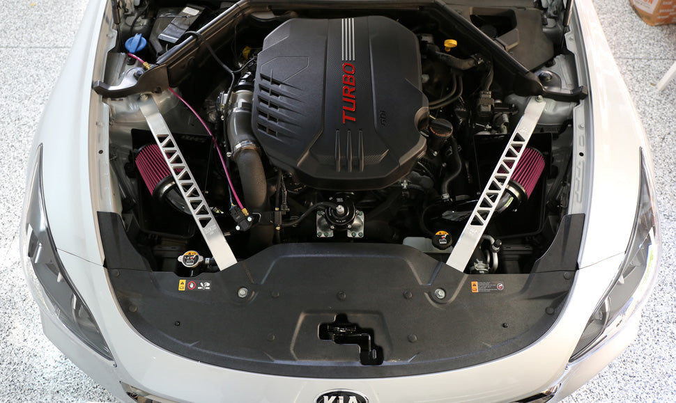 3.3L V6 Performance Dual Intake installation front view