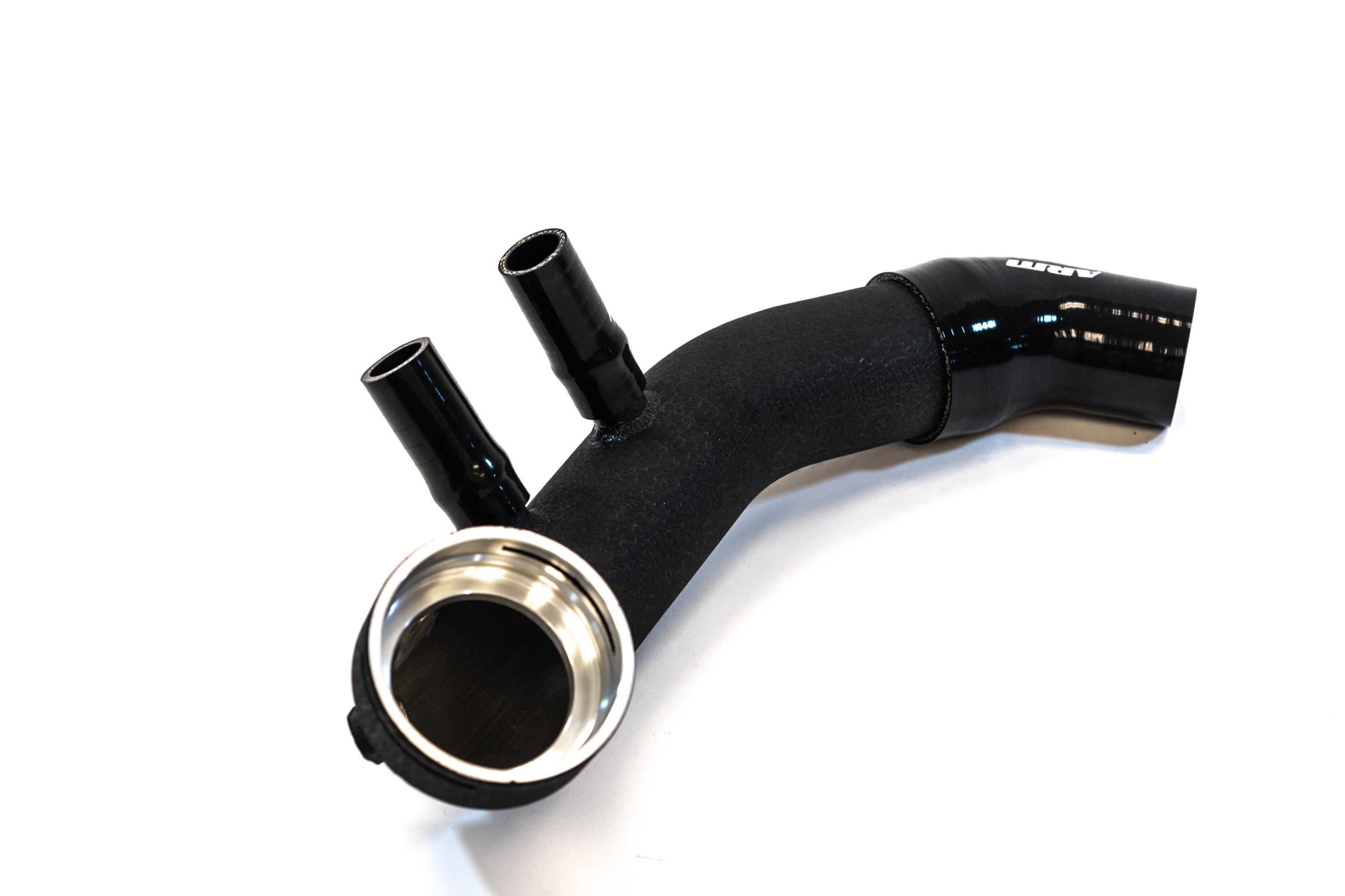  ARM N54 Charge Pipe with Silicone Elbow Front View