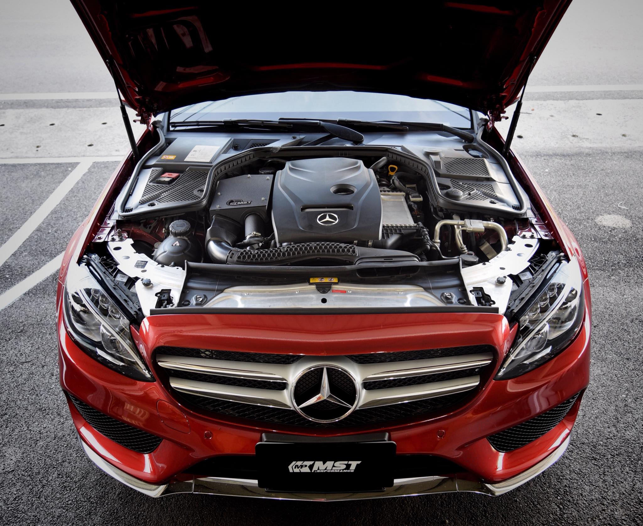 Mercedes-Benz 2015-2018 C300 Cold Air Intake System installation
