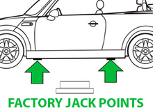 Load image into Gallery viewer, Factory jack point illustration
