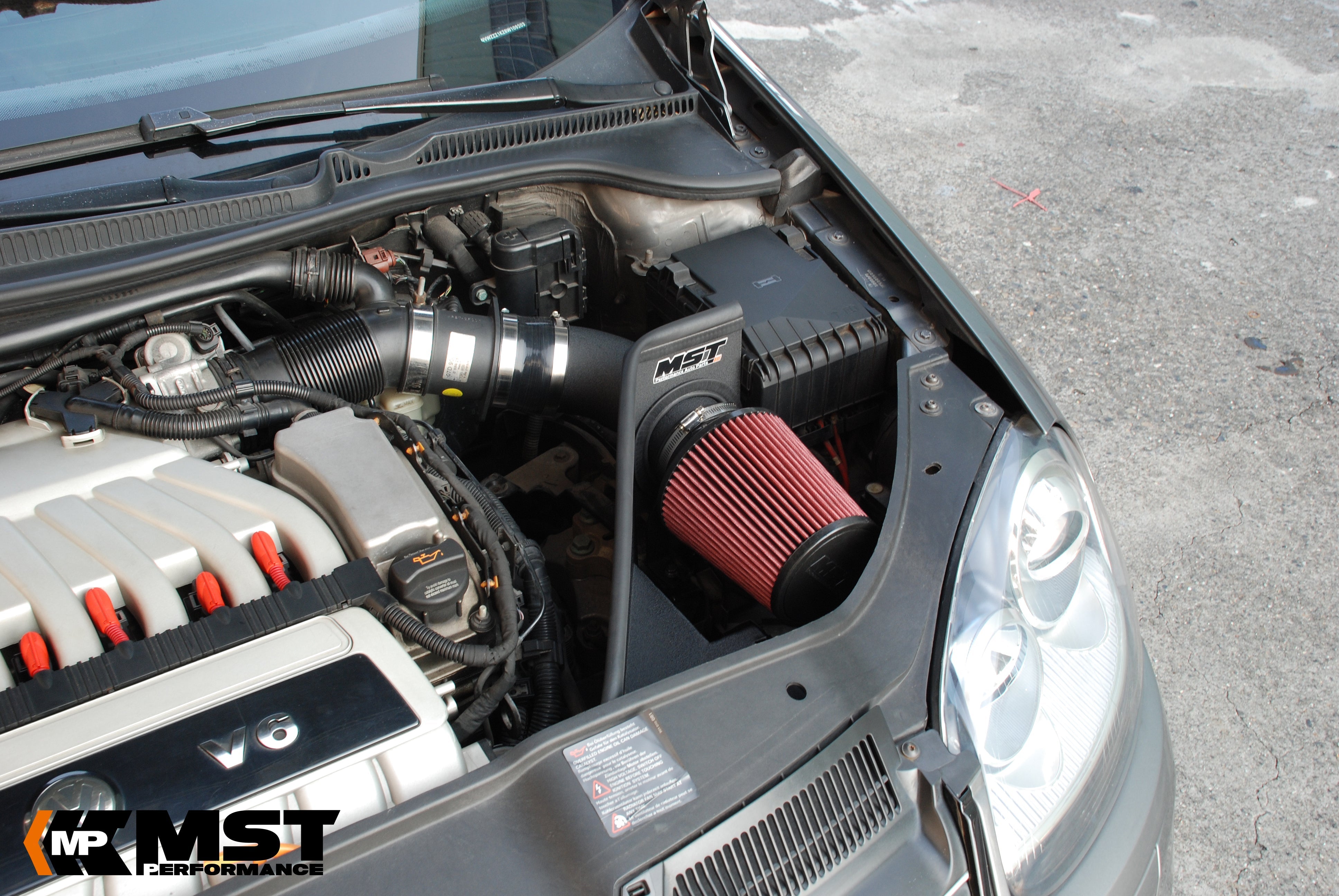 MST VW GOLF MK5 R32 Cold Air Intake System installation
