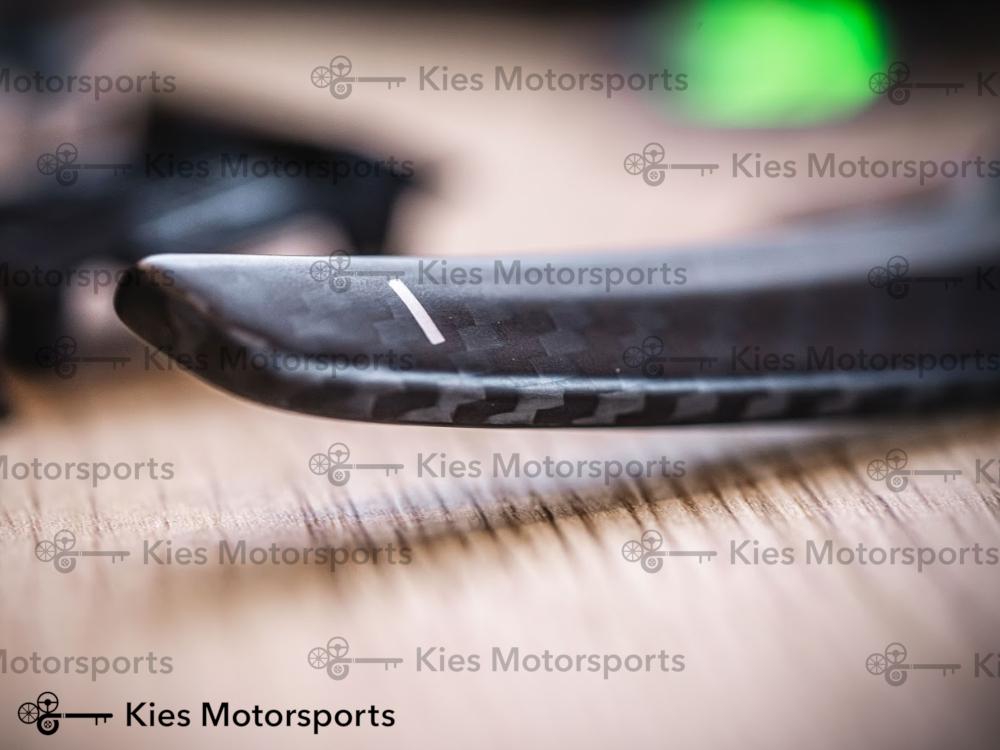 KIES CARBON Full Carbon Fiber Paddle Shifter Extensions (Fits: F10, F15, F25, F20, F30, F32, F34, F80, F82, M3, M4, M5, M6) - Kies Motorsports
