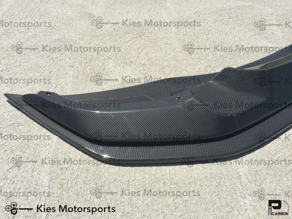 2014+ BMW F80 M3 / F82 M4 GTS Style Carbon Fiber Front Lip (Adjustable 2 Piece) - Kies Motorsports