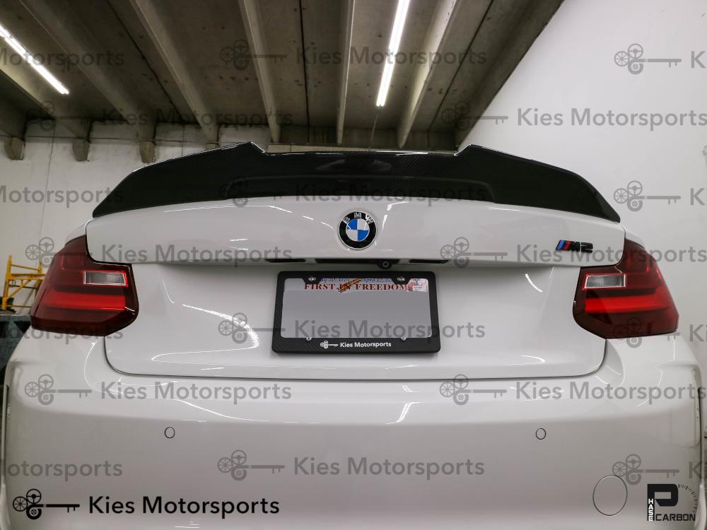 BMW F22 2 Series F87 M2 Carbon Fiber High Kick Aggressive Style Trunk Spoiler - Kies Motorsports