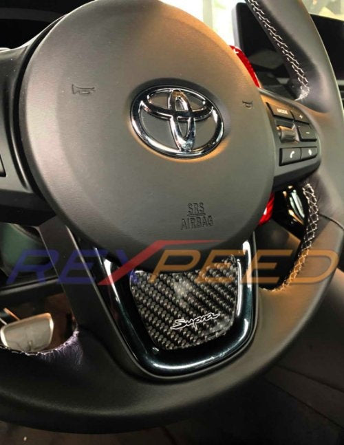 Supra Carbon Fiber Steering Wheel Badge
