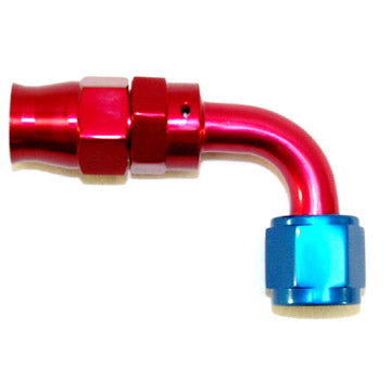 Stainless Steel Line 90° Adaptor Red