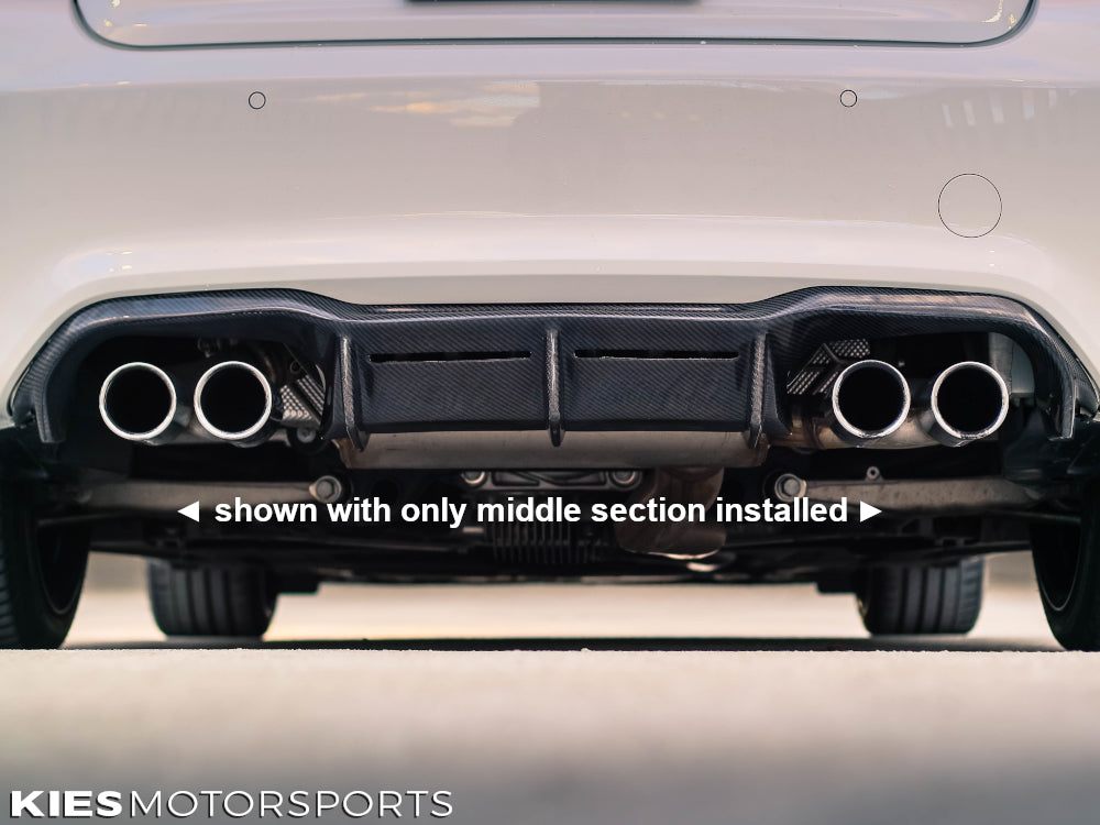 2015-2022 BMW M2 / M2C (F87) MTC Style Carbon Fiber Rear Diffuser